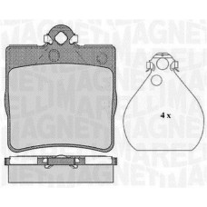 363916060311 MAGNETI MARELLI КомплеК т гальмівних колодок, дискове гальмо