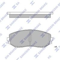 SP1416 Hi-Q Комплект гальмівних колодок дисковий гальм