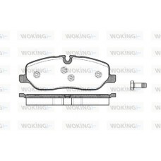 P10583.00 WOKING Комплект гальмівних колодок дисковий гальм