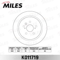 K011719 MILES Гальмівний диск