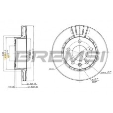 CD6188V BREMSI Гальмівний диск