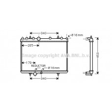 PEA2266 AVA QUALITY COOLING Радіатор охолодження двигуна