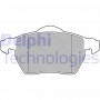 LP1687 DELPHI Комплект гальмівних колодок дисковий гальм