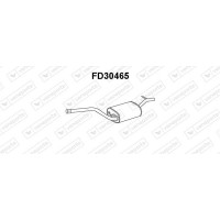 FD30465 VENEPORTE Середній глушник вихлопних газів