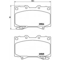 P 83 048 BREMBO Комплект гальмівних колодок дисковий гальм