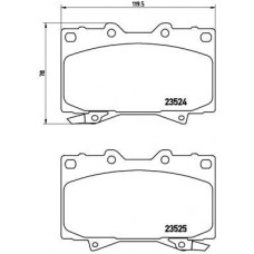 P 83 048 BREMBO Комплект гальмівних колодок дисковий гальм