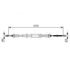 1 987 482 384 BOSCH Тросик, cтояночный тормоз