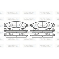 P2343.02 WOKING Комплект гальмівних колодок дисковий гальм