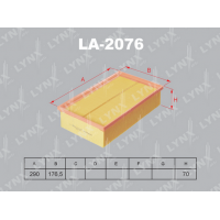 LA-2076 LYNXauto Повітряний фільтр