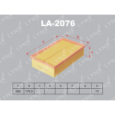 LA-2076 LYNXauto Повітряний фільтр