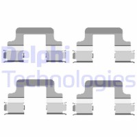 LX0437 DELPHI Комплектуючі колодки дискового гальма