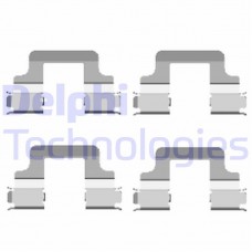LX0437 DELPHI Комплектуючі колодки дискового гальма