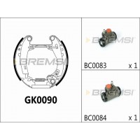 GK0090 BREMSI Комплект гальмівних колодок