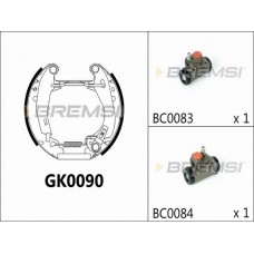 GK0090 BREMSI Комплект гальмівних колодок