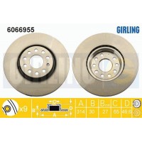 6066955 GIRLING Гальмівний диск