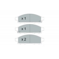 KBP-6599 KAVO PARTS Комплект гальмівних колодок дисковий гальм