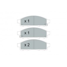 KBP-6599 KAVO PARTS Комплект гальмівних колодок дисковий гальм