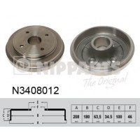 N3408012 NIPPARTS Гальмівний барабан