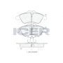 141104 ICER Комплект гальмівних колодок дисковий гальм