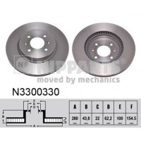 N3300330 NIPPARTS Гальмівний диск