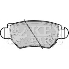 KBP1687 KEY PARTS Комплект гальмівних колодок дисковий гальм