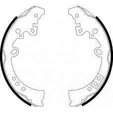 8DB 355 003-011 HELLA PAGID Комплект гальмівних колодок