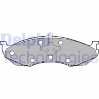 LP1615 DELPHI Комплект гальмівних колодок дисковий гальм