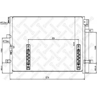 10-45181-SX STELLOX Конденсатор кондиціонера
