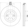 8DD 355 116-731 HELLA PAGID Гальмівний диск