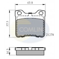 CBP01060 COMLINE Комплект гальмівних колодок дисковий гальм
