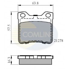 CBP01060 COMLINE Комплект гальмівних колодок дисковий гальм