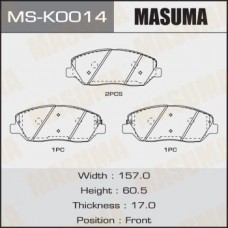 MSK0014 MASUMA Колодки гальмівні