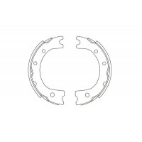KBS-1917 KAVO PARTS Комплект гальмівних колодок
