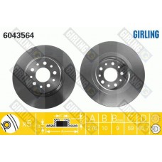 6043564 GIRLING Гальмівний диск
