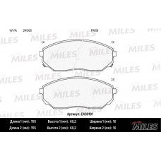 E400181 MILES Комплект гальмівних колодок дисковий гальм