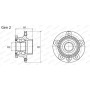 VOWB11058 MOOG Комплект підшипника ступиці колеса