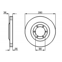 0 986 478 437 BOSCH Гальмівний диск