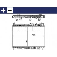 CR 1135 000S MAHLE Радіатор охолодження двигуна
