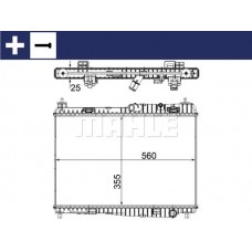 CR 1135 000S MAHLE Радіатор охолодження двигуна