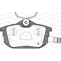 BPA0605.02 OPEN PARTS Комплект гальмівних колодок дисковий гальм