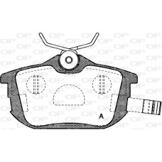 BPA0605.02 OPEN PARTS Комплект гальмівних колодок дисковий гальм