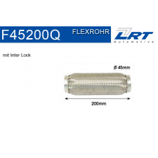 F45200Q LRT Гофрована труба вихлопна система