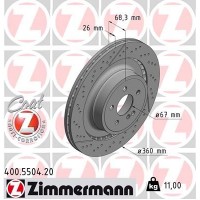 400.5504.20 ZIMMERMANN Гальмівний диск
