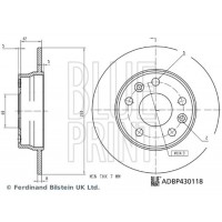 ADBP430118 BLUE PRINT Гальмівний диск