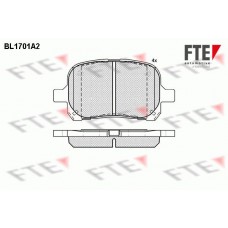 BL1701A2 FTE Комплект гальмівних колодок дисковий гальм