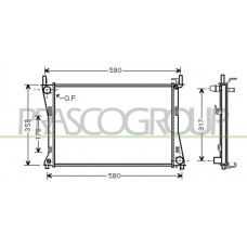 FD340R002 PRASCO Радіатор охолодження двигуна