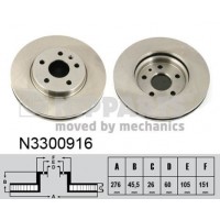 N3300916 NIPPARTS Гальмівний диск