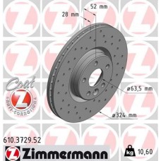 610.3729.52 ZIMMERMANN Гальмівний диск