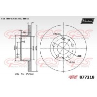 877218 MAXTECH Гальмівний диск