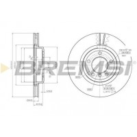 CD7174V BREMSI Гальмівний диск